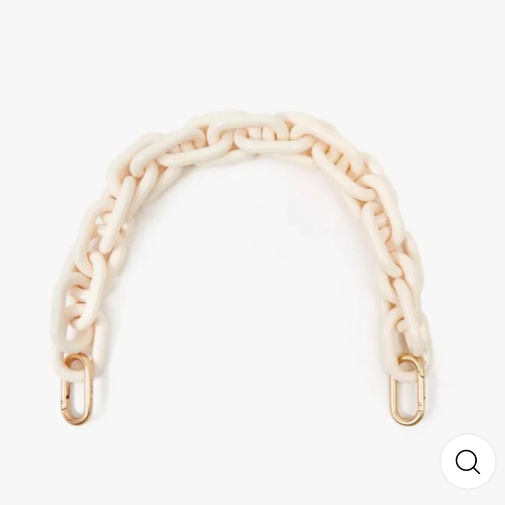 Clare V ivory resin strap